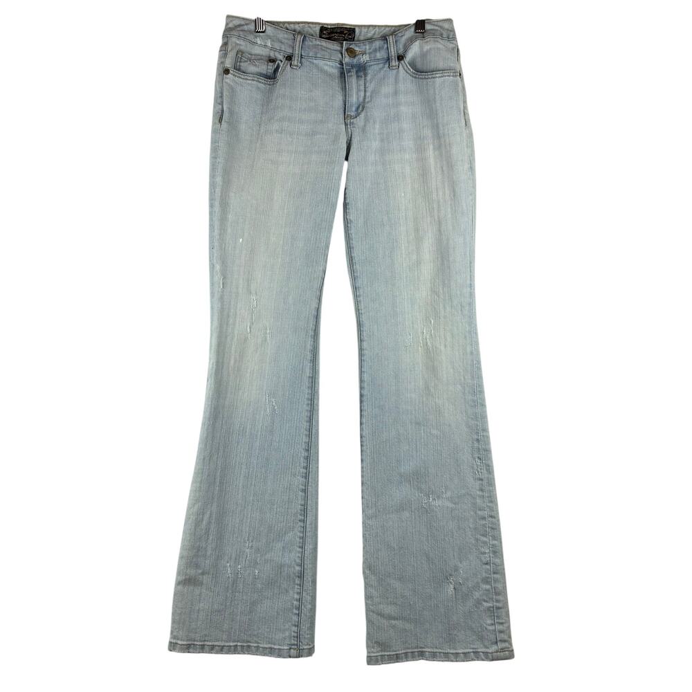 Seven 7 Jeans Light Wash Boot Cut Jeans Women's 29(30x32) Y2K Minor Paint Flecks